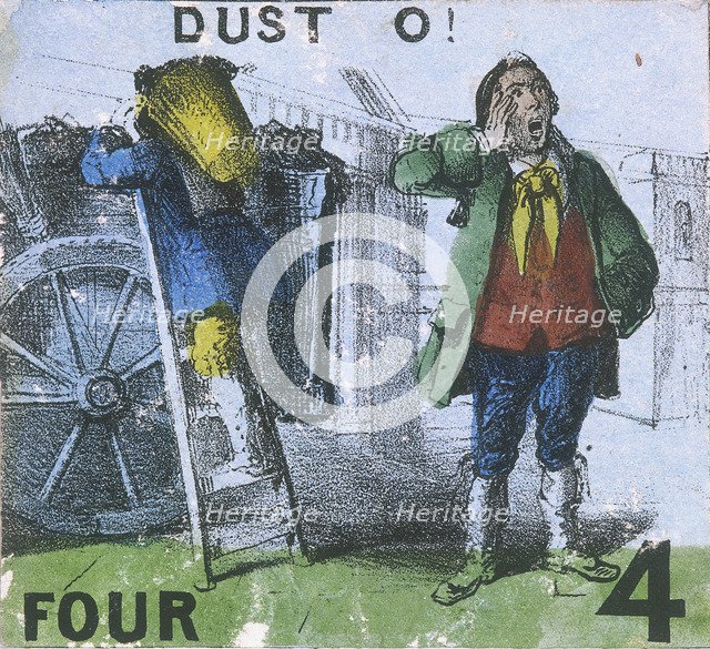 'Dust O!', Cries of London, c1840. Artist: TH Jones