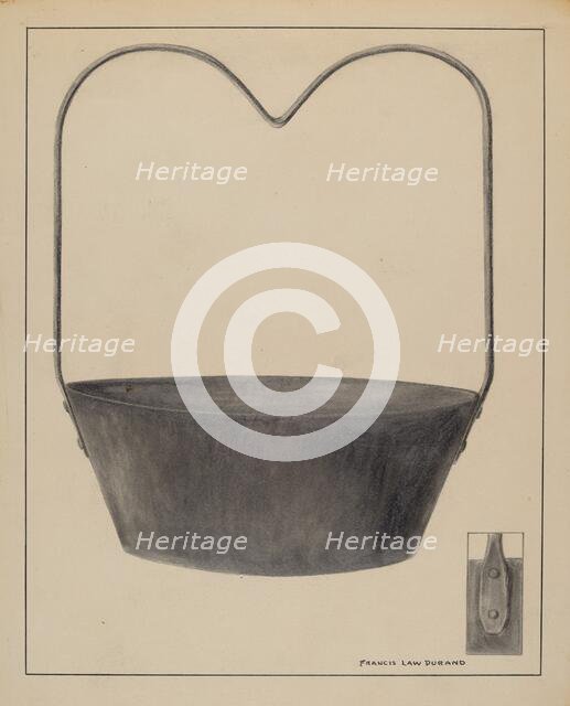 Fireplace Kettle, c. 1936. Creator: Francis Law Durand.