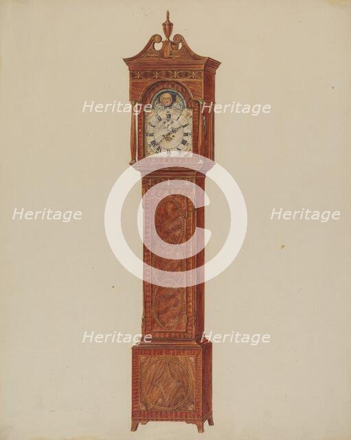 Grandfather Clock (Timepiece), c. 1937. Creator: Francis Law Durand.