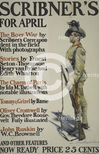 Scribner's for April, c1899 - 1906. Creator: Howard Chandler Christy.