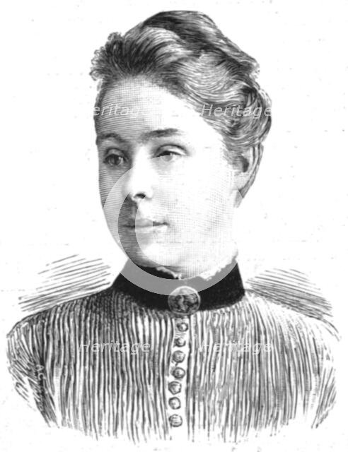 ''Miss Philippa Fawcett; above the Senior Wrangler at Cambridge', 1890. Creator: Unknown.