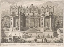 The Prima Macchina for the Chinea of 1761: The Salubrious Baths, 1761. Creator: Giuseppe Vasi.