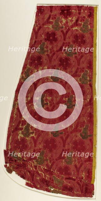 Textile with Brocade, Italian, ca. 1425-50. Creator: Unknown.