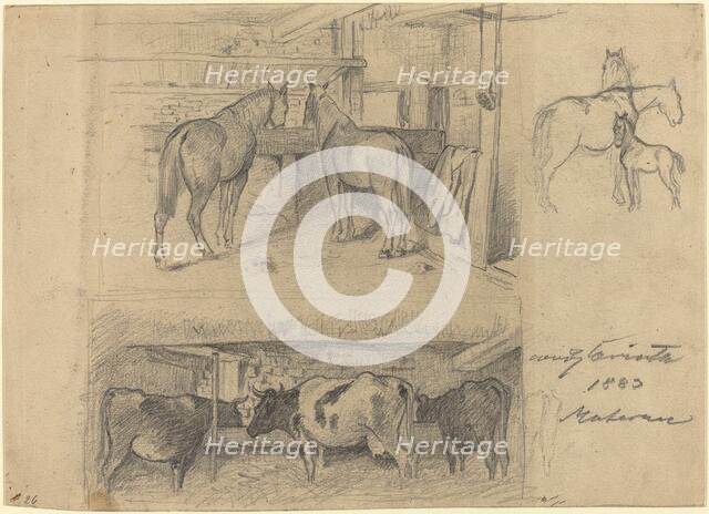 The Barn, 1883. Creator: Lovis Corinth.