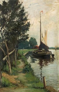 On The Broads, c1880-1910. Creator: Samuel Reid.