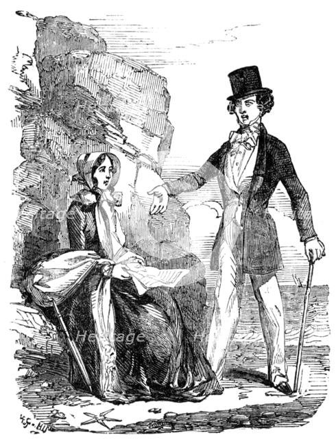 Illustration from "A Long-Vacation Vigil" by Cuthbert Bede, B.A., 1854. Creator: Unknown.