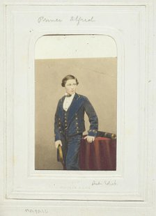 Prince Alfred, c. 1860. Creator: John Jabez Edwin Mayall.