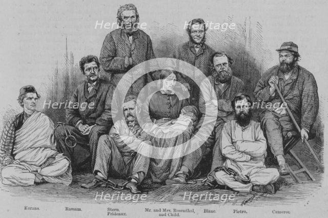 'Captain Cameron and the other Abyssinian Captives', c1864. Creator: Unknown.