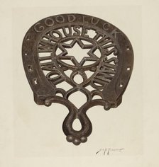 Trivet, c. 1942. Creator: Sydney Roberts.