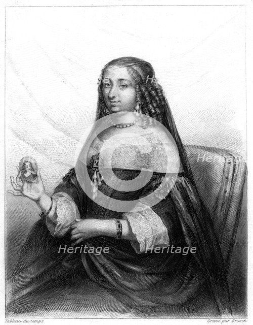 Marguerite of Lorraine, Duchess of Orleans (1615-1672).Artist: Brasch