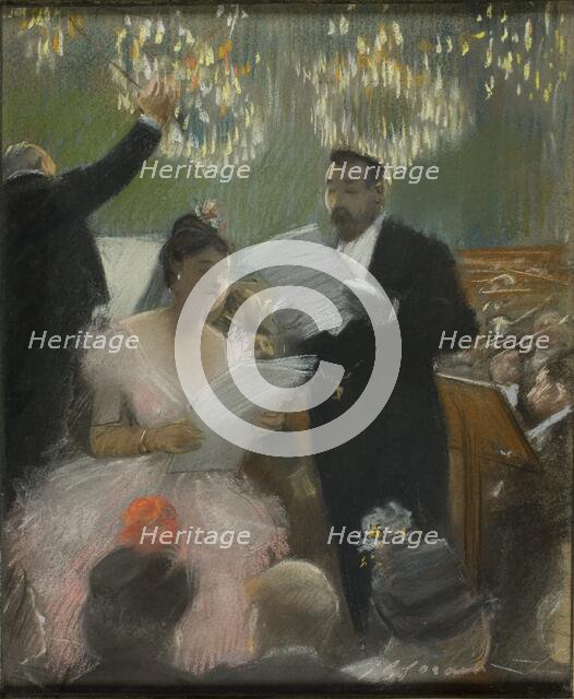 The Orchestra, c. 1880. Creator: Jean Louis Forain.