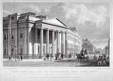 The Royal College of Physicians, Pall Mall East, Westminster, London, 1828. Artist: Thomas Barber