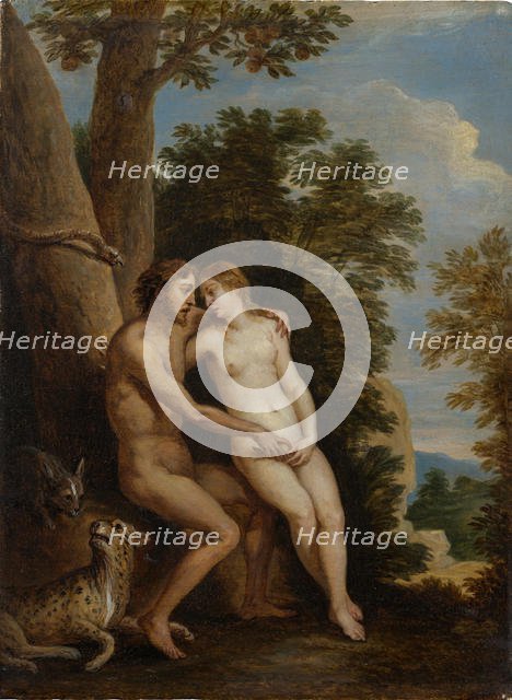 Adam and Eve in Paradise, 1650s. Creator: David Teniers II.
