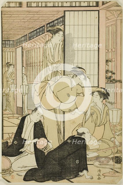 The Eighth Month, from the series "Twelve Months in the South (Minami juni ko)", c. 1784. Creator: Torii Kiyonaga.