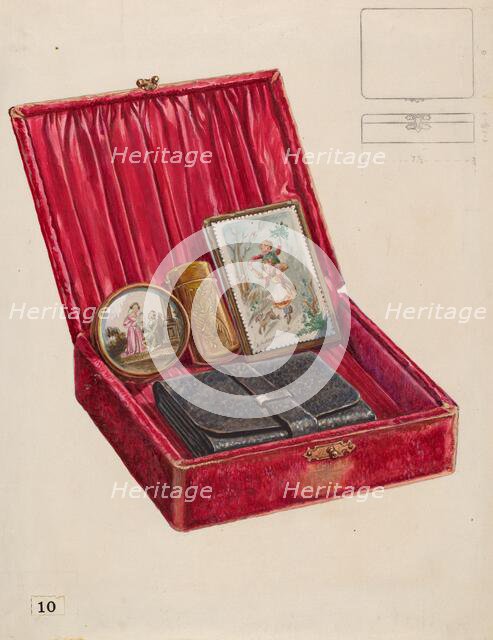 Lady's Dressing Case, c. 1936. Creator: Thomas Holloway.
