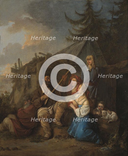 Le Joueur de balalaïka, 1764. Creator: Jean Baptiste Le Prince.