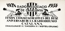 Inauguration of radio station Radio Associació of Catalonia in the Hotel Colón, celebrating its t…