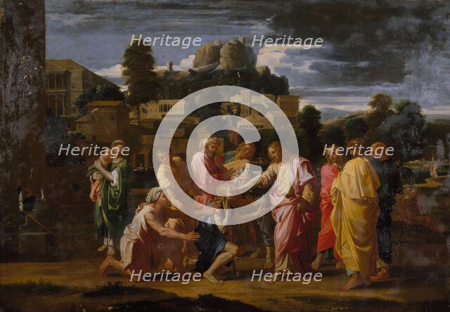 The Blind Men of Jericho 1650-1700. Creator: Nicolas Poussin.
