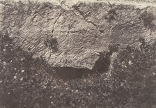 Jérusalem, Vallée de Hinnom, Inscription tumulaire grecque, 2, 1854. Creator: Auguste Salzmann.