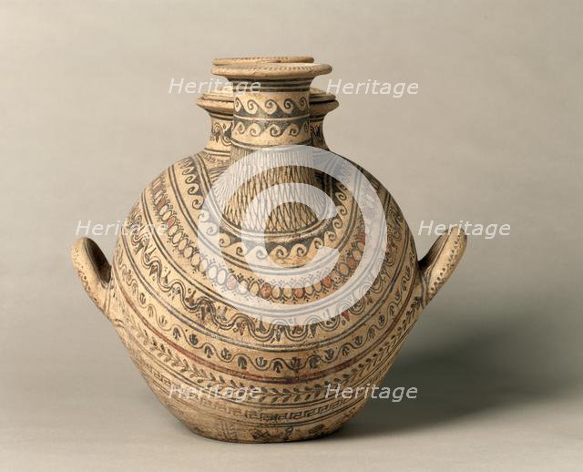 Askos, Wine Skin, 300-200 BC. Creator: Unknown.