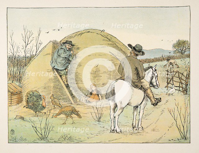 The Farmer, from Four and Twenty Toilers, pub. 1900 (colour lithograph)