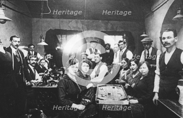 Sweatshop, East End of London, c1920s. Artist: Unknown