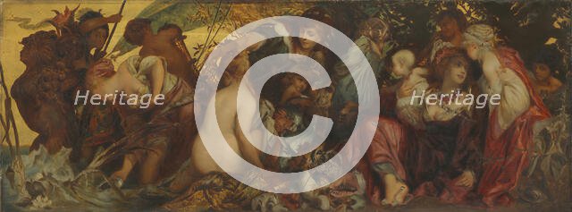 Treasures of the Sea, c. 1870/75. Creator: Hans Makart.