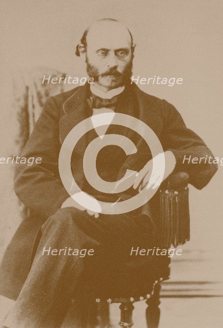 Portrait of the Composer Léon Minkus (1826-1917), ca 1865.