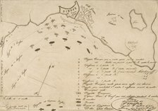 Plan du Combat de Sinope (Plan of the Battle of Sinope), 1853. Creator: Charles Meryon.