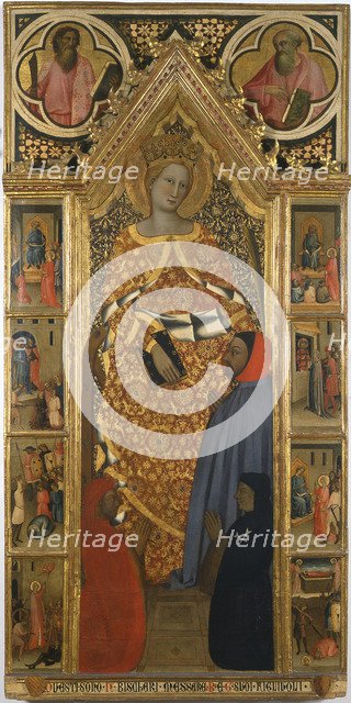 Saint Catherine with scenes from her life, End of 14th cen. Artist: Giovanni del Biondo (active 1356-1399)