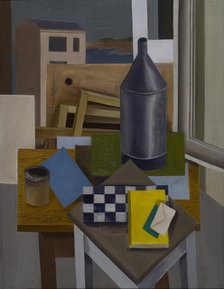 Still Life with Chess, 1927. Creator: Suta, Romans (1896-1944).