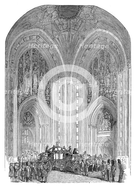 'Houses of Parliament, Grand Entrance', Westminster, London, late 19th century. Artist: Unknown