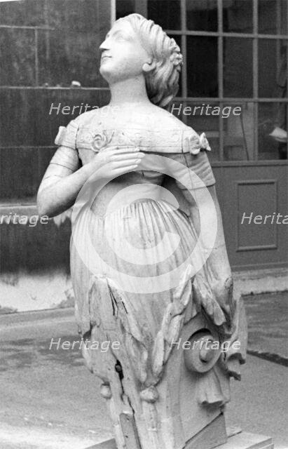 Terra Nova figure head, 1884	. Creator: Unknown.