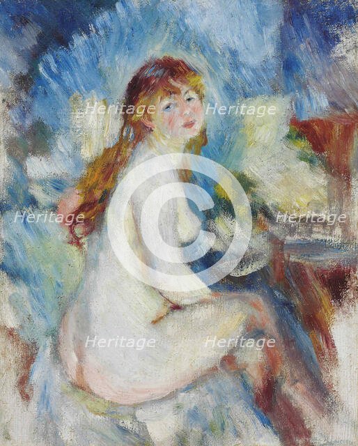 Buste de femme nue, ca 1879. Creator: Renoir, Pierre Auguste (1841-1919).