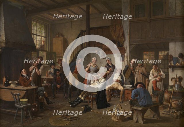 Shaving Day, 1873. Creator: Jan David Col.