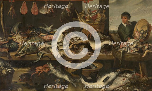 At the Fishmonger's, 1620-1630. Creator: Frans Snyders.