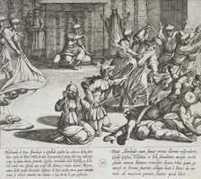 In Revenge, Gonzalo Gustos Slays Nine Moors, 1612. Creator: Antonio Tempesta.