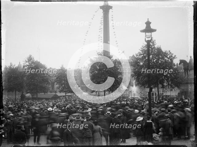 Trafalgar Square, St James, Westminster, City of Westminster, London, 1919. Creator: Katherine Jean Macfee.