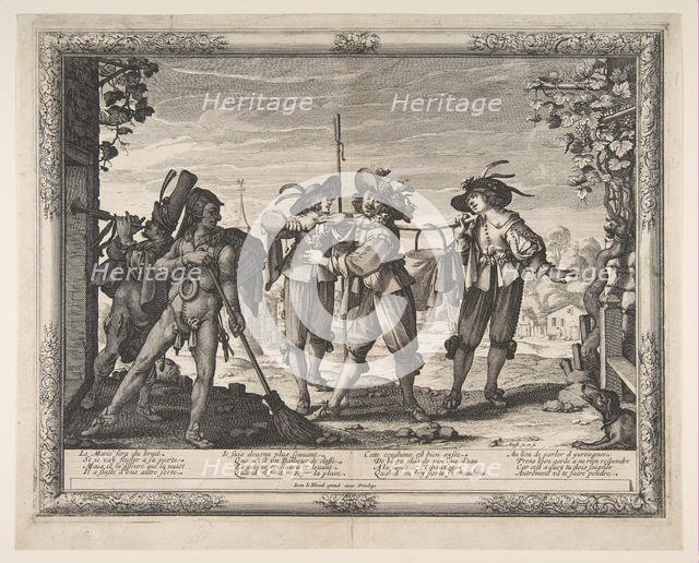 The Hotpot Carried to the Newlyweds; or The Racket, ca. 1633. Creator: Abraham Bosse.