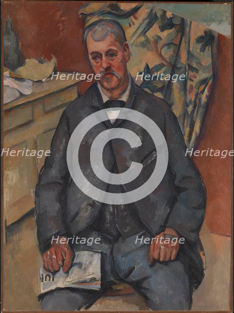 Seated Man. Artist: Cézanne, Paul (1839-1906)