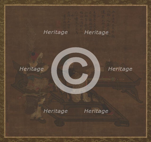 Guan Yu and Zhou Cang, Ming dynasty, 1368-1644. Creator: Unknown.