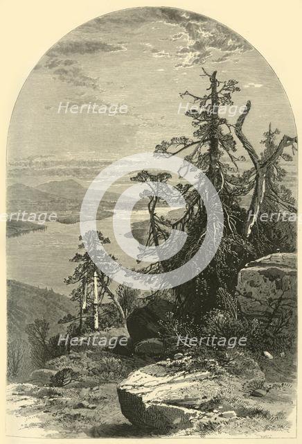 'Lake Memphremagog, North from Owl's Head', 1874. Creators: John Douglas Woodward, John Karst.