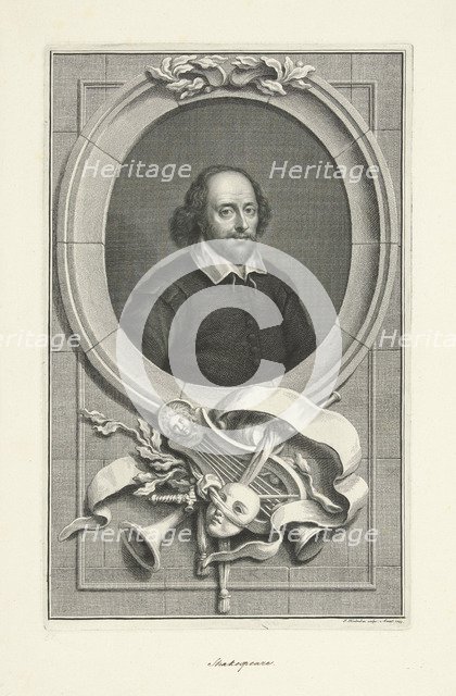 Portrait of William Shakespeare (1564-1616), 1743.