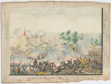 The Capture of the Anapa fortress on June 23, 1828, 1829. Artist: Anonymous  