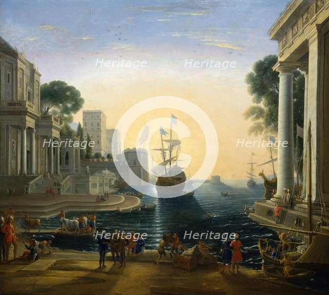 'Harbour' after Claude Lorraine, c1820. Artist: Clause Lorraine