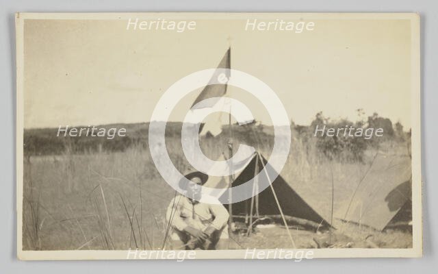 Photographic postcard of Charles Wilbur Rogan in the Philippines, 1910-1919. Creator: Unknown.
