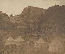 Expedition Camp, Petra, 1852. Creator: Attributed to Leavitt Hunt.