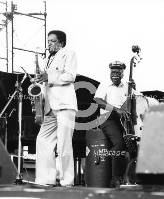 Illinois Jacquet and Gene Ramey, Capital Radio Jazz Festival, Alexandra Palace, London, 1979. Creator: Brian Foskett.