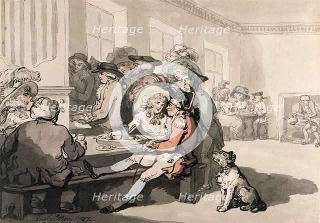 'The Chocolate House', 1787.  Artist: Thomas Rowlandson
