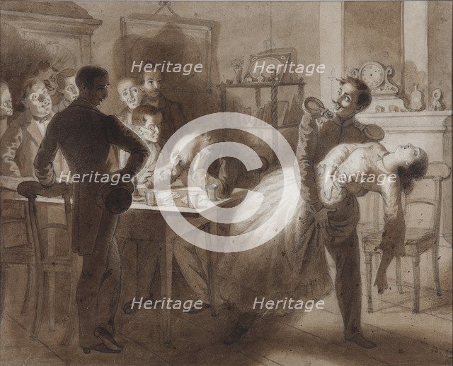 Illustration to the poem The Tambov Treasurer's Wife by M. Lermontov, 1862. Artist: Flavitski, Konstantin Dmitrievich (1830-1866)